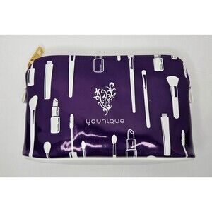 Younique 7th Anniversary Purple Makeup Bag Clutch New